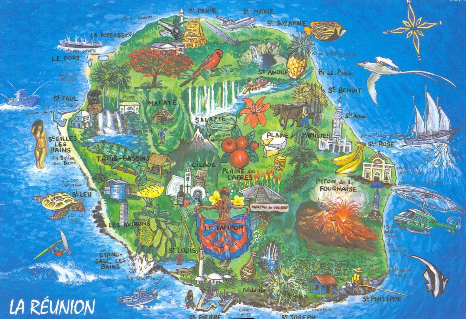 Карта острів Cейшели