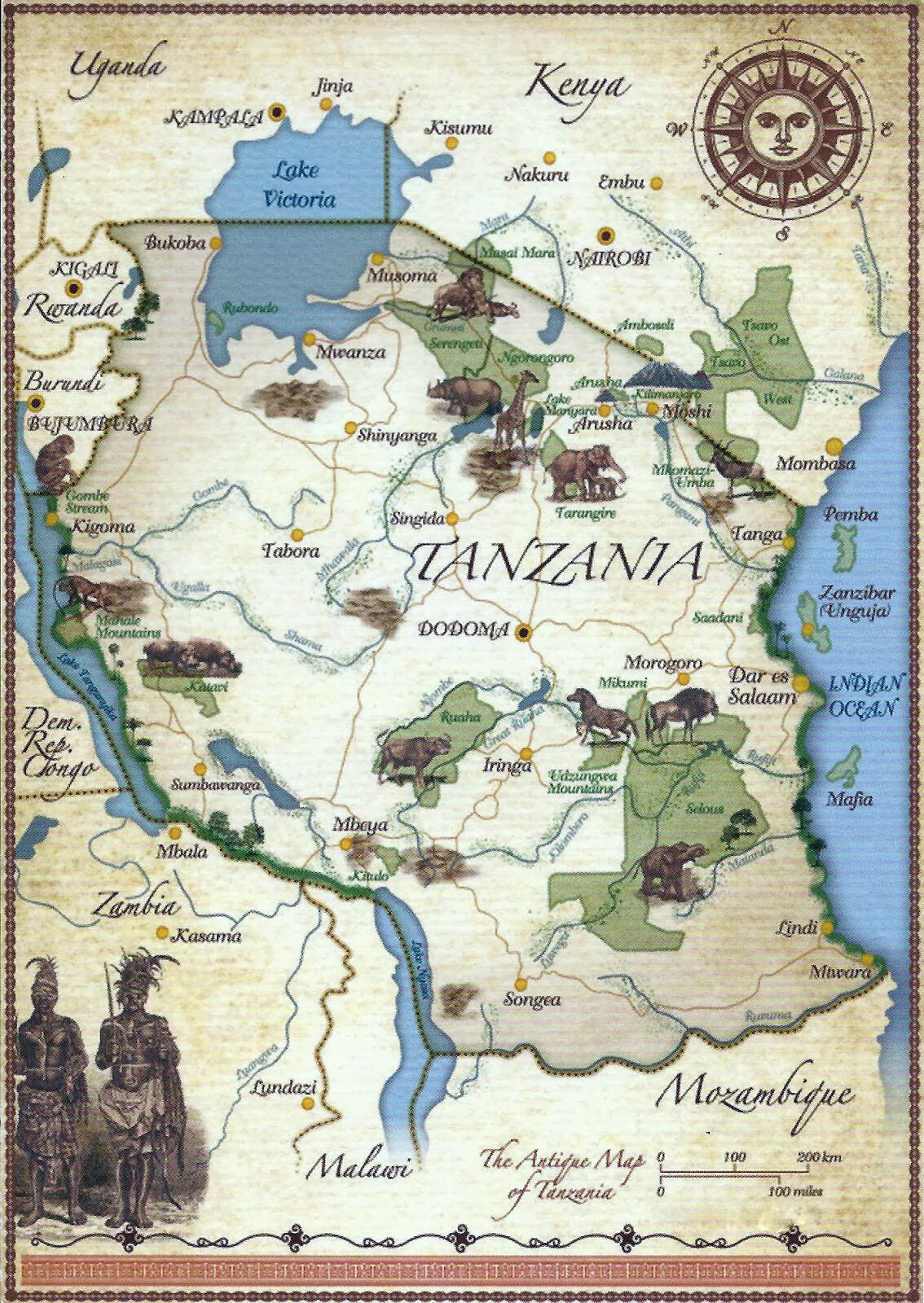 Танзанія карта