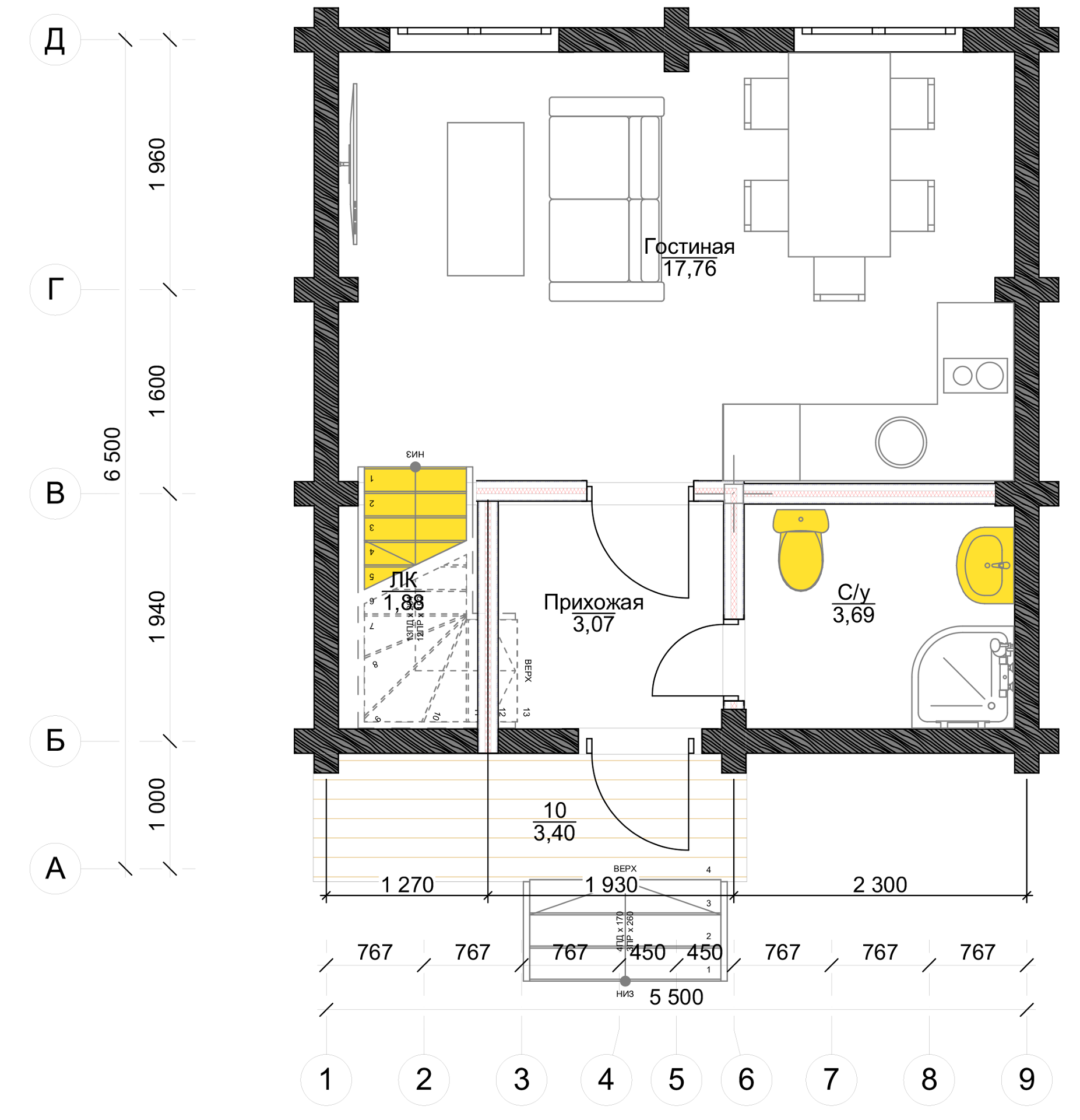 План первого этажа Stuttgart 2.0  (Дом Штутгарт 2.0)