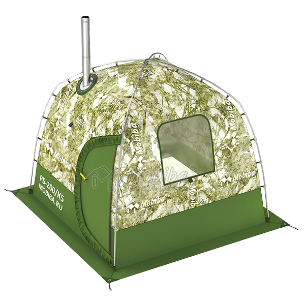 Палатка-баня Мобиба РБ-170 из комплекта Кайфандра. Расцветка фирменный камуфляж