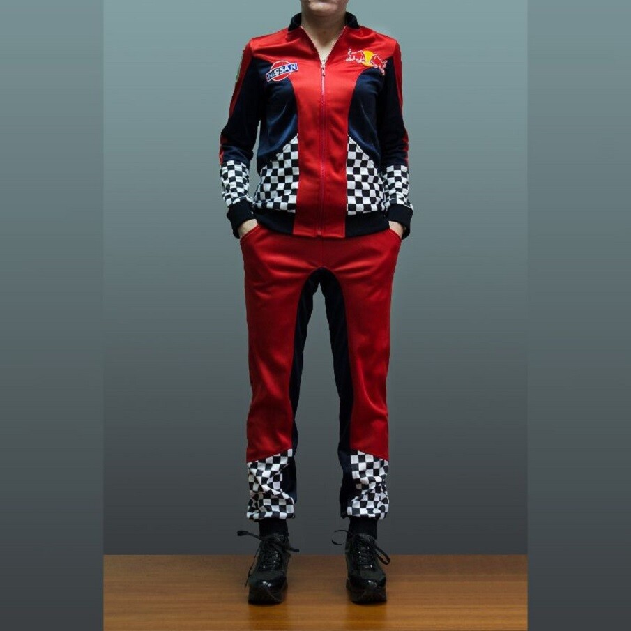 Спортивный костюм под заказ, красно-черный цвет с нанесением логотипа, Авалонплюс