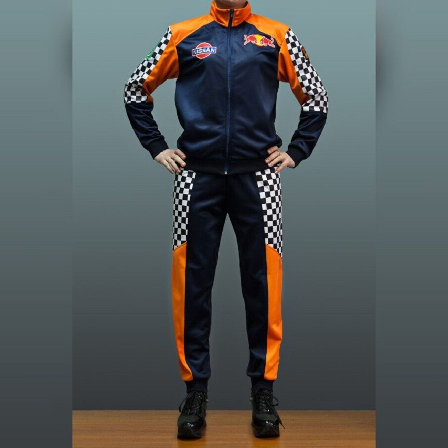 Спортивный костюм под заказ, черно-оранжевый цвет с нанесением логотипа, Авалонплюс