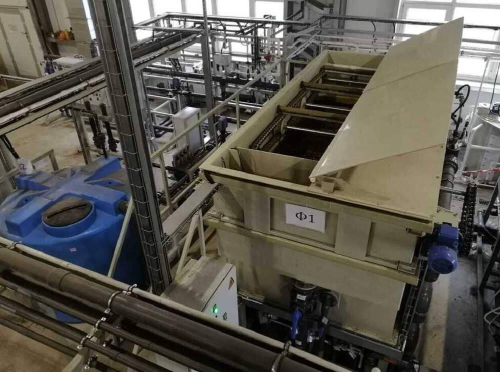 Трубная обвязка оборудования очистных сооружений производственных стоков завода пищевой промышленности