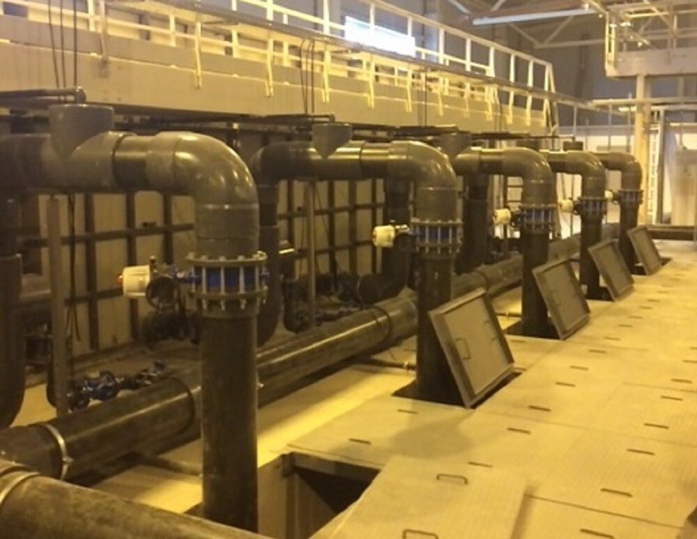Оборудование очистных сооружений производственных сточных вод глубоководного порта Бронка